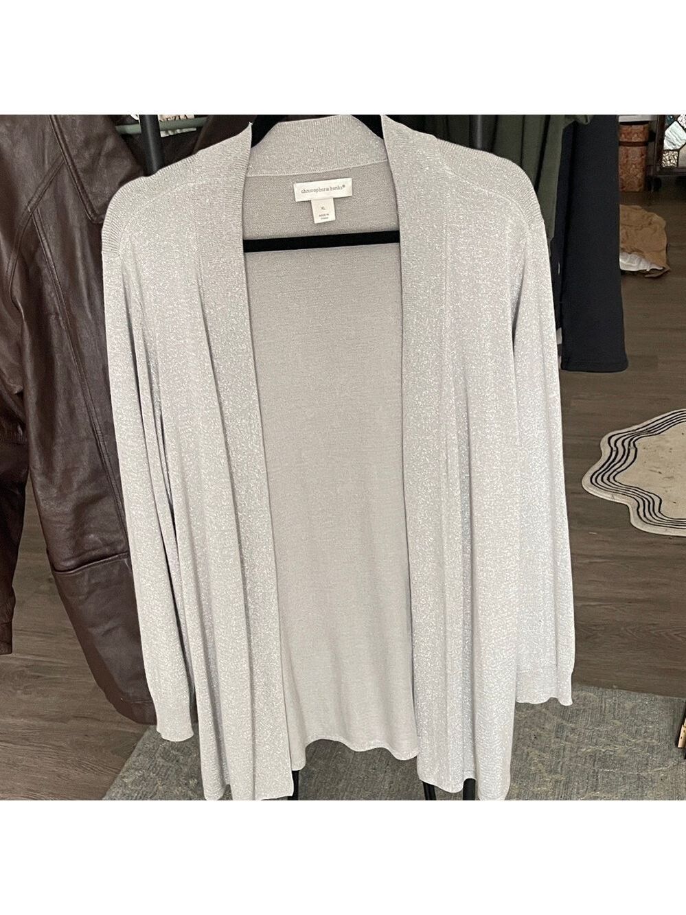 Christopher & Banks Silver Women's Cardigan